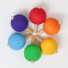 Grimms Set of 6 Rainbow Spinning Tops - vendor-unknown - Honeybee Toys