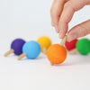 Grimms Set of 6 Rainbow Spinning Tops - vendor-unknown - Honeybee Toys