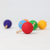 Grimms Set of 6 Rainbow Spinning Tops - vendor-unknown - Honeybee Toys