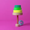 Grimm's Small Conical Tower Neon Green (Was $35.80 Now $24.70 31% saving) - vendor-unknown - Honeybee Toys