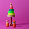 Grimm's Small Conical Tower Neon Green (Was $35.80 Now $24.70 31% saving) - vendor-unknown - Honeybee Toys