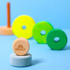 Grimm's Small Conical Tower Neon Green (Was $35.80 Now $24.70 31% saving) - vendor-unknown - Honeybee Toys