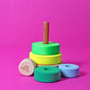 Grimm's Small Conical Tower Neon Green (Was $35.80 Now $24.70 31% saving) - vendor-unknown - Honeybee Toys