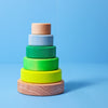 Grimm's Small Conical Tower Neon Green (Was $35.80 Now $24.70 31% saving) - vendor-unknown - Honeybee Toys