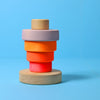 Grimm's Small Conical Tower Neon Pink (Was $35.80 Now $24.70 31% saving) - vendor-unknown - Honeybee Toys
