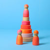 Grimm's Small Conical Tower Neon Pink (Was $35.80 Now $24.70 31% saving) - vendor-unknown - Honeybee Toys