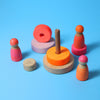 Grimm's Small Conical Tower Neon Pink (Was $35.80 Now $24.70 31% saving) - vendor-unknown - Honeybee Toys