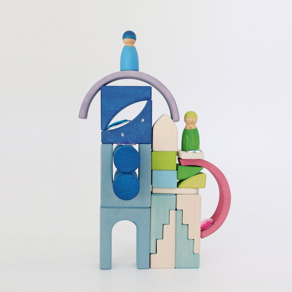Grimm's Small World Play by the Water + Building World Polar Light - vendor-unknown - Honeybee Toys
