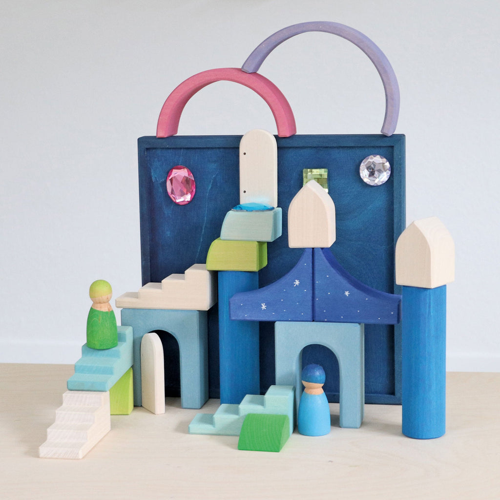 Grimm's Small World Play by the Water + Building World Polar Light - vendor-unknown - Honeybee Toys
