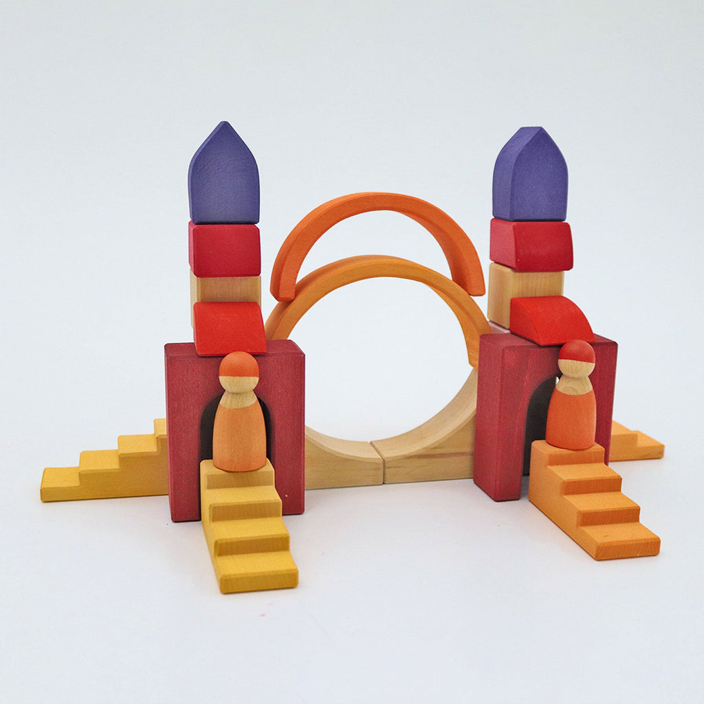 Grimm's Small World Play Down by the Meadow + Building World Desert Sand - vendor-unknown - Honeybee Toys