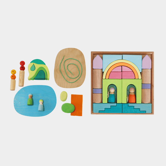 Grimm's Small World Play in the Woods + Building World Cloud - vendor-unknown - Honeybee Toys