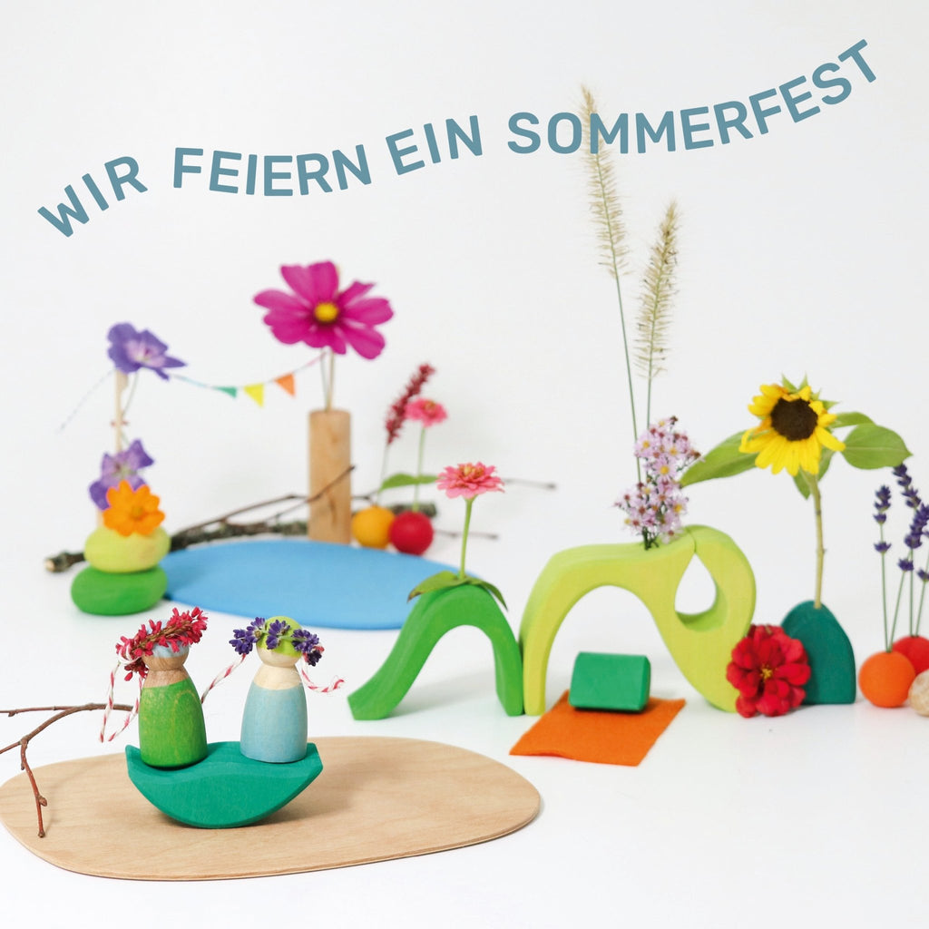 Grimm's Small World Play in the Woods + Building World Cloud - vendor-unknown - Honeybee Toys