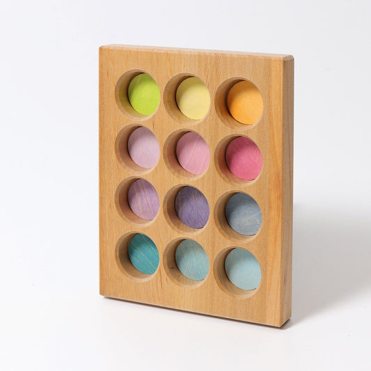 Grimm's Sorting Board Pastel - vendor-unknown - Honeybee Toys