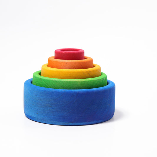 Grimm's Stacking Bowls Blue - vendor-unknown - Honeybee Toys