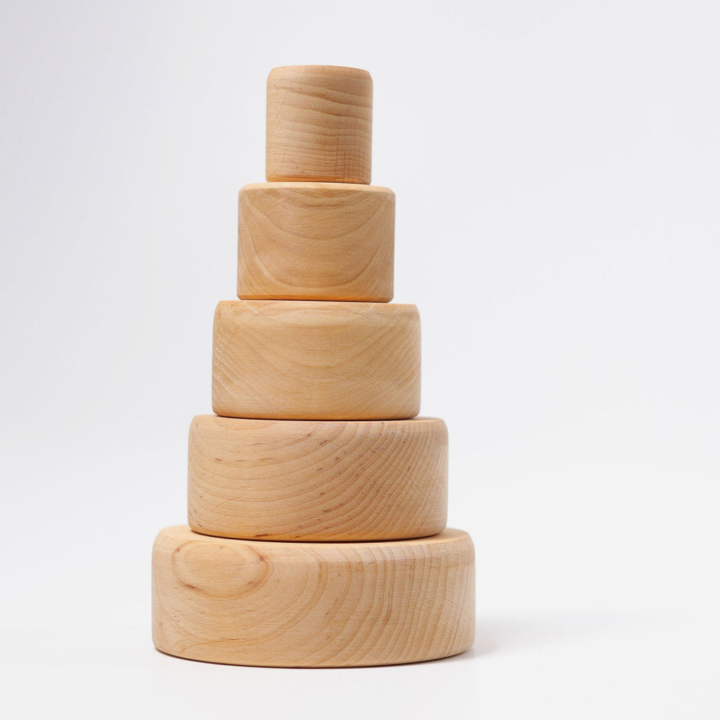 Grimm's Stacking Bowls Natural - vendor-unknown - Honeybee Toys
