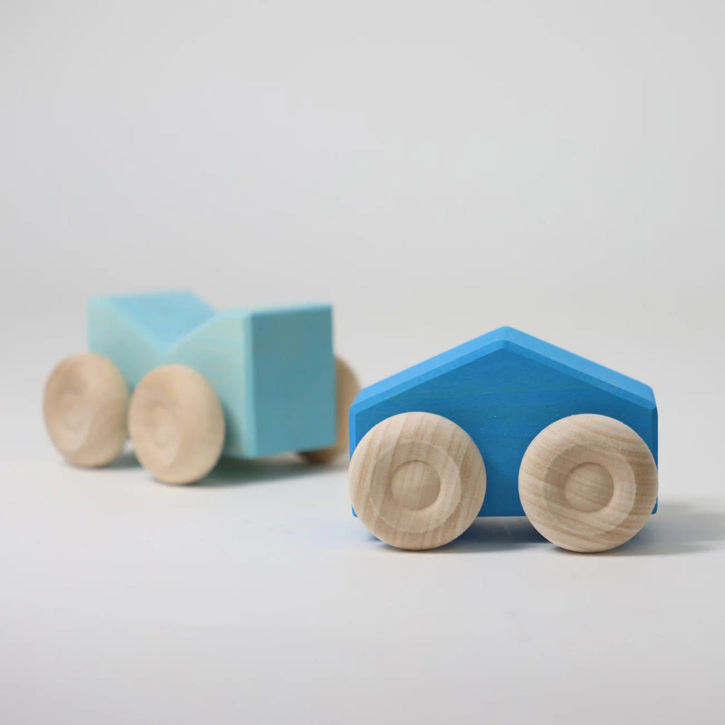 Grimm's Stacking Cars Blue - vendor-unknown - Honeybee Toys