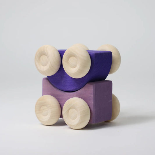 Grimm's Stacking Cars Purple - vendor-unknown - Honeybee Toys