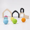 Grimm's Stacking House Monochrome - vendor-unknown - Honeybee Toys