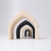 Grimm's Stacking House Monochrome - vendor-unknown - Honeybee Toys