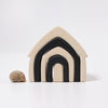 Grimm's Stacking House Monochrome - vendor-unknown - Honeybee Toys