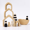 Grimm's Stacking House Natural - vendor-unknown - Honeybee Toys