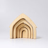 Grimm's Stacking House Natural - vendor-unknown - Honeybee Toys