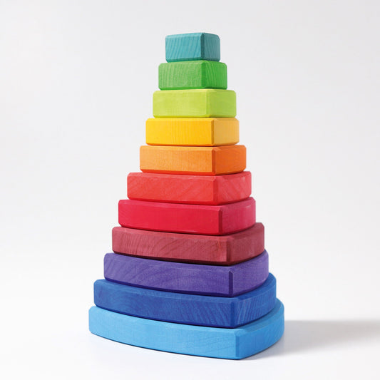 Grimm's Stacking Tower Triangular - vendor-unknown - Honeybee Toys
