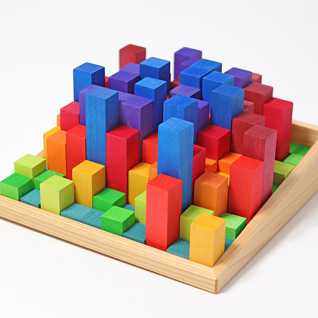 Grimm's Stepped Counting Blocks Small - vendor-unknown - Honeybee Toys