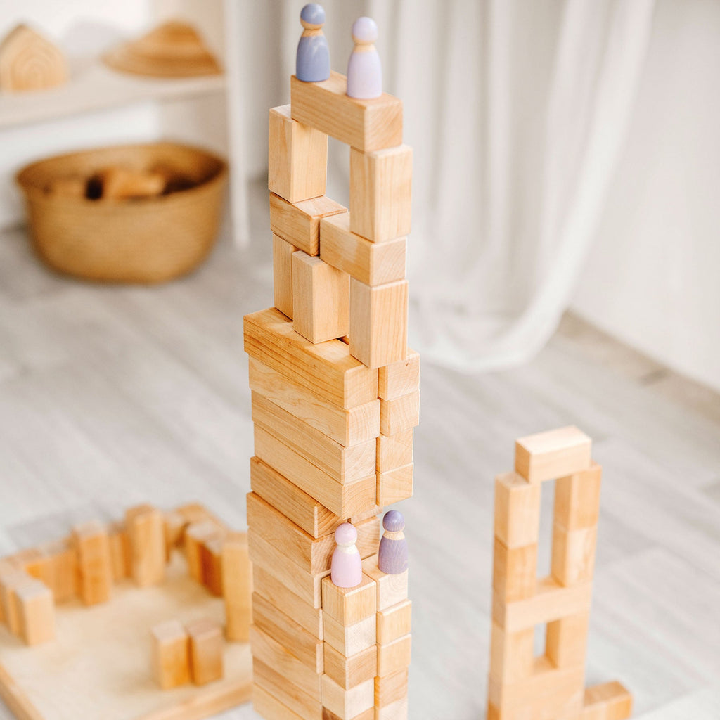 Grimm's Stepped Pyramid Large Natural - vendor-unknown - Honeybee Toys