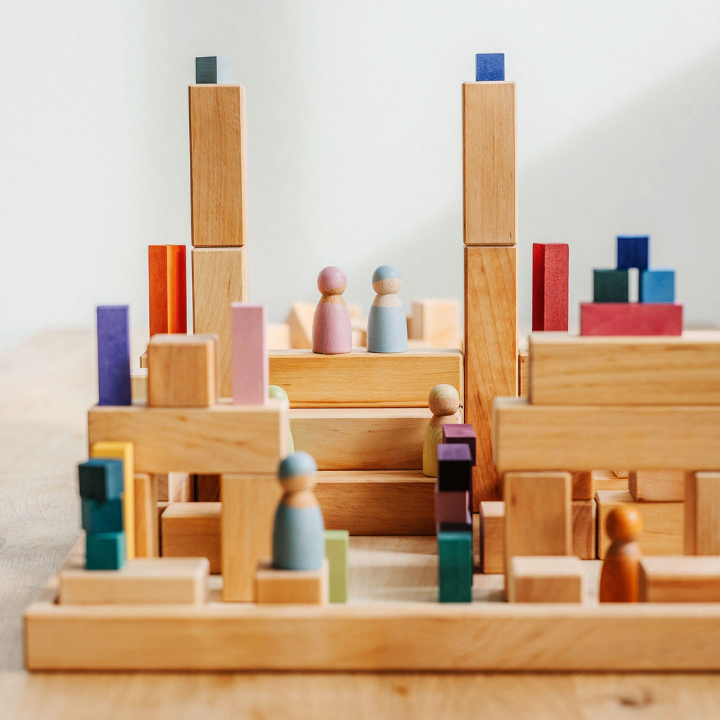 Grimm's Stepped Pyramid Large Natural - vendor-unknown - Honeybee Toys