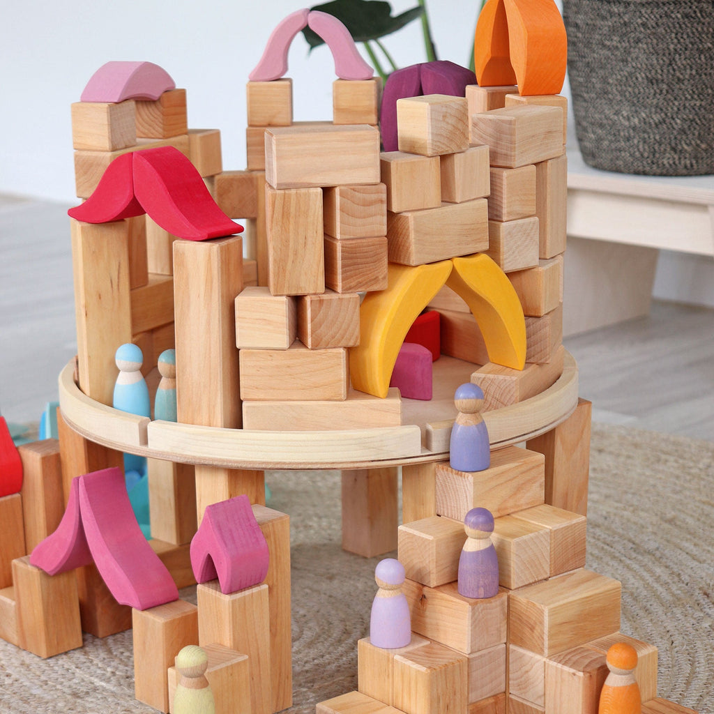 Grimm's Stepped Pyramid Large Natural - vendor-unknown - Honeybee Toys