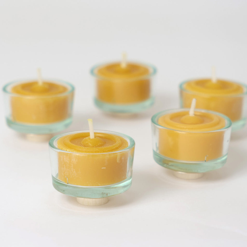Grimm's Tea Light Holders Glass 5 Pieces - vendor-unknown - Honeybee Toys