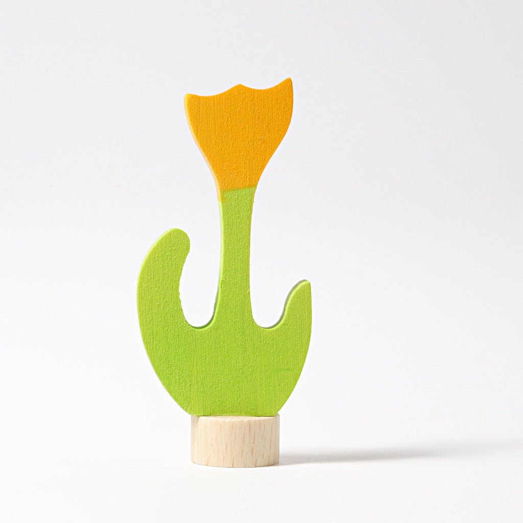 Grimm's Tulip Decoration, Yellow - vendor-unknown - Honeybee Toys