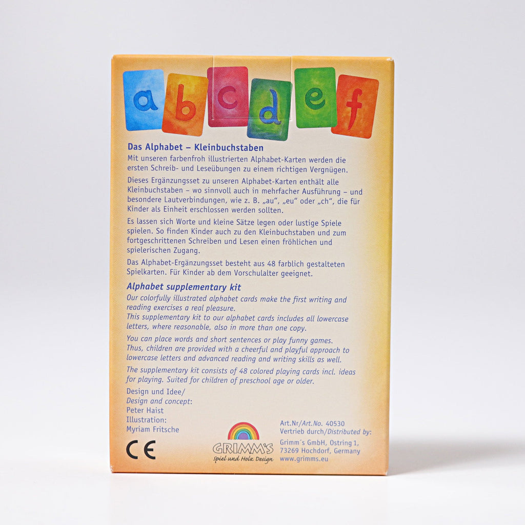 Grimm's Waldorf Alphabet Card Additional Set - vendor-unknown - Honeybee Toys