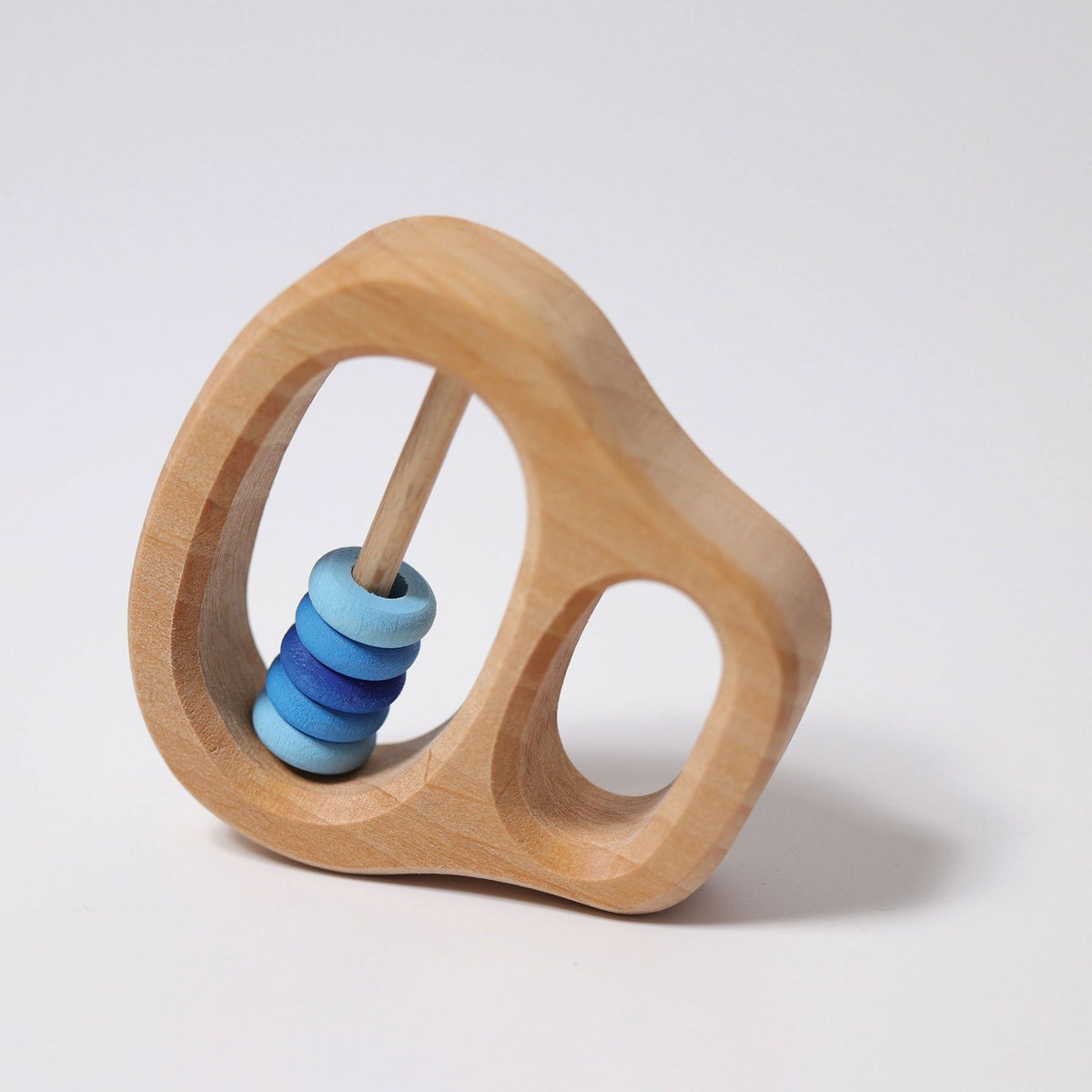 Grimm's Rattle with Rings Blue