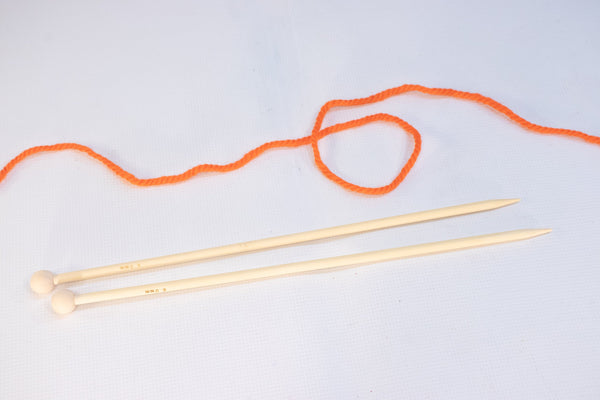 Knitting Needles Bamboo 6mm, 30cm long