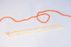 Knitting Needles Bamboo 6mm, 30cm long - vendor-unknown - Honeybee Toys