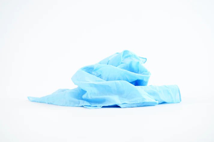 Laura's Play Cotton Alaskan Blue 90 x 90 cm - vendor-unknown - Honeybee Toys