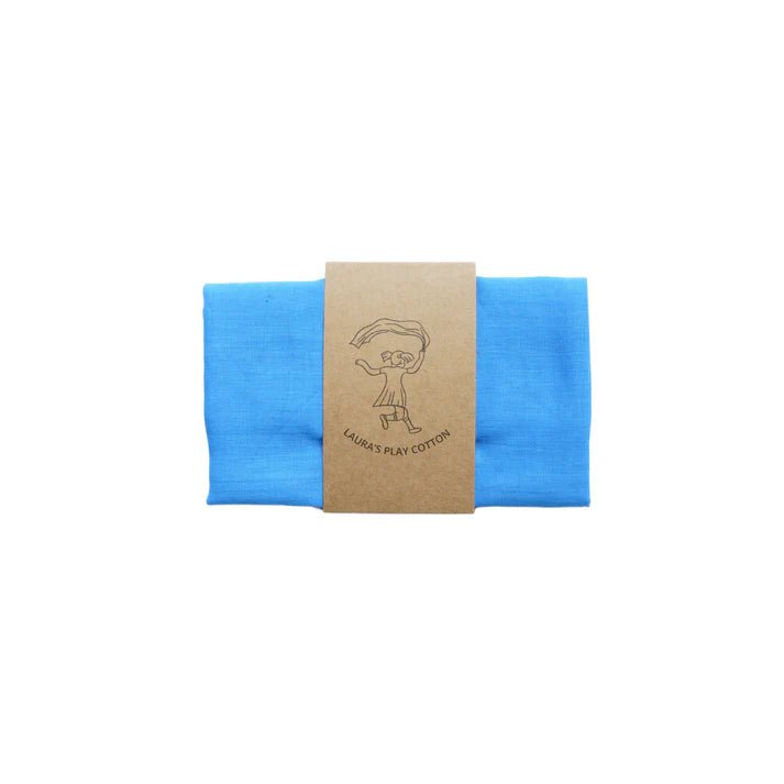Laura's Play Cotton Blue 50 x 50 cm - Honeybee Toys - Honeybee Toys