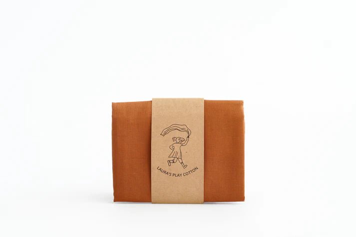 Laura's Play Cotton Brown 50 x 50 cm - vendor-unknown - Honeybee Toys