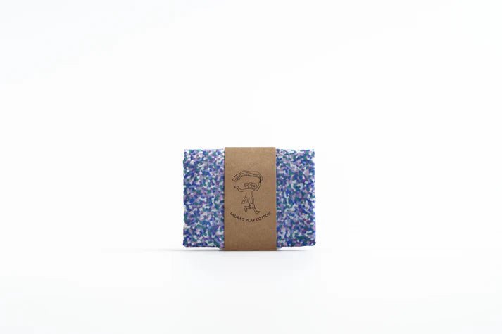 Laura's Play Cotton Confetti Cool 90 x 90 cm - vendor-unknown - Honeybee Toys