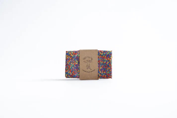 Laura's Play Cotton Confetti Rainbow 50 x 50 cm - vendor-unknown - Honeybee Toys