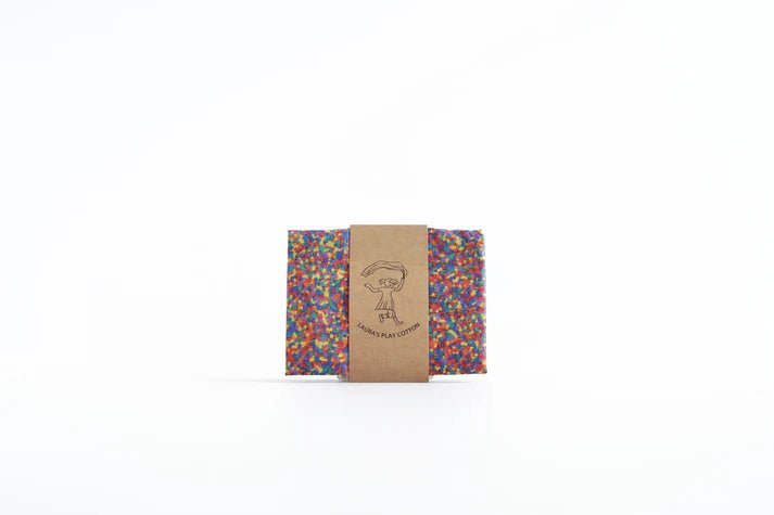 Laura's Play Cotton Confetti Rainbow 90 x 90 cm - vendor-unknown - Honeybee Toys