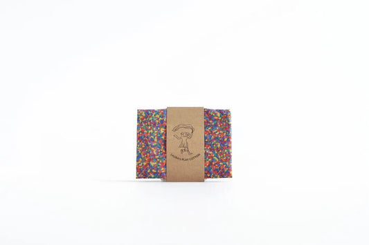 Laura's Play Cotton Confetti Rainbow 90 x 90 cm - vendor-unknown - Honeybee Toys