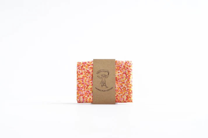 Laura's Play Cotton Confetti Warm 90 x 90 cm - vendor-unknown - Honeybee Toys