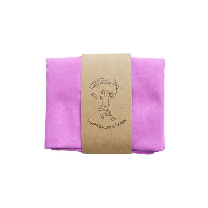 Laura's Play Cotton Dark Pink 90 x 90 cm - vendor-unknown - Honeybee Toys