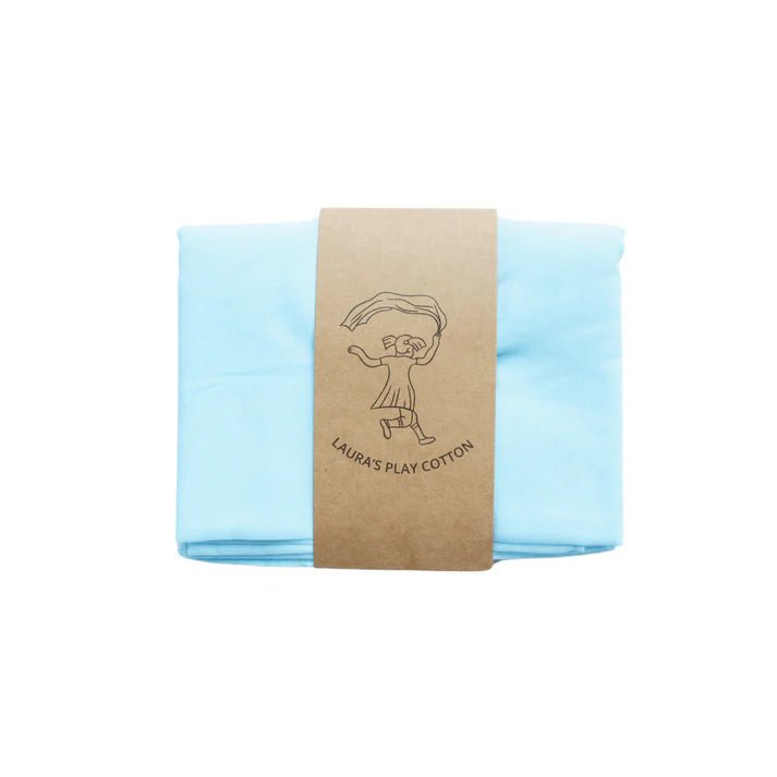 Laura's Play Cotton Light Blue 90 x 90 cm - vendor-unknown - Honeybee Toys