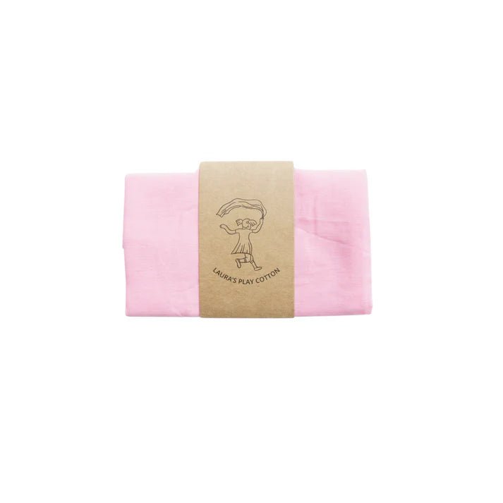 Laura's Play Cotton Light Red 50 x 50 cm - vendor-unknown - Honeybee Toys