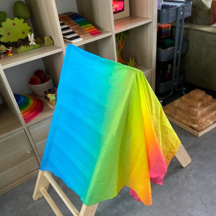 Laura's Play Cotton Rainbow 120 cm x 120 cm - vendor-unknown - Honeybee Toys