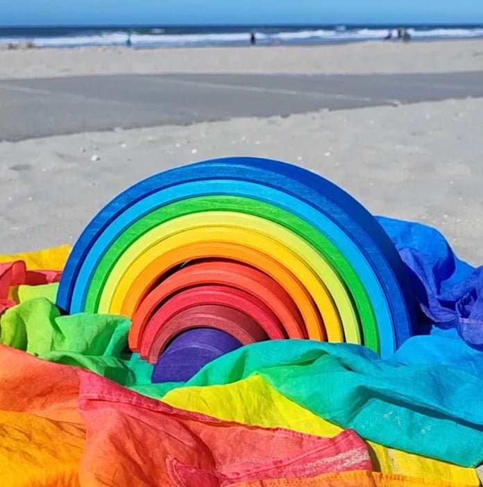 Laura's Play Cotton Rainbow 90 cm x 270 cm - vendor-unknown - Honeybee Toys